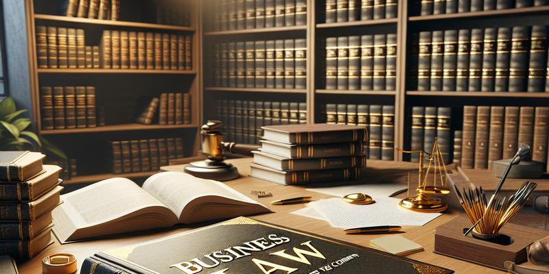 Droit des Affaires : Principes Juridiques de l'Entreprise Droit des Affaires : Principes Juridiques de l'Entreprise