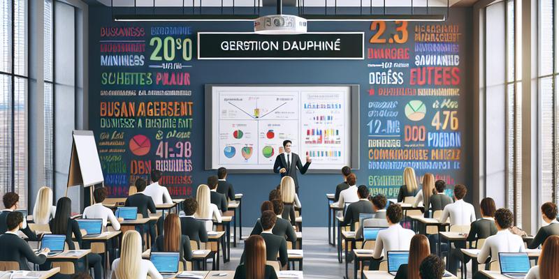 Gestion Dauphine : Licences et Programmes Gestion Dauphine : Licences et Programmes